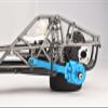 Aluminum 7075 Rear Suspension Arms (Larger Inner Bearings) for Tamiya 1:10 R/C 58719 BBX BB-01 Chassis - Black view 3