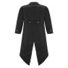 Aislor Kids Boys Medieval Steampunk Tailcoat Jacket Vintage Halloween Gothic Victorian Renaissance Tuxedo Coat Costume Black 14 Years view 2