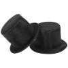 Abaodam 2pcs Mini Black Top Hats Christmas Doll Crafts Hat for DIY Hair Accessories decorate Christmas Tree Ornaments view 1