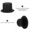 Abaodam 2pcs Mini Black Top Hats Christmas Doll Crafts Hat for DIY Hair Accessories decorate Christmas Tree Ornaments view 4