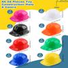 56 Pieces Kids Toy Construction Hats Bulk Plastic Construction Hats Worker Hard Hat for Boys Girls Party Supplies (Multicolor (8 Colors)) view 2