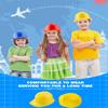 56 Pieces Kids Toy Construction Hats Bulk Plastic Construction Hats Worker Hard Hat for Boys Girls Party Supplies (Multicolor (8 Colors)) view 4