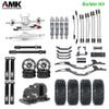 AMK 320mm Wheelbase 1/10 RC Chassis Frame Carbon Fiber LCG Crawlers Body with 1.9 Beadlock Wheels and Tires for Axial SCX10 Upgrades DIY Builder Kit (A) view 2