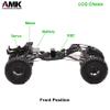 AMK 320mm Wheelbase 1/10 RC Chassis Frame Carbon Fiber LCG Crawlers Body with 1.9 Beadlock Wheels and Tires for Axial SCX10 Upgrades DIY Builder Kit (A) view 4