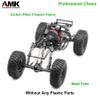 AMK 320mm Wheelbase 1/10 RC Chassis Frame Carbon Fiber LCG Crawlers Body with 1.9 Beadlock Wheels and Tires for Axial SCX10 Upgrades DIY Builder Kit (C) view 3