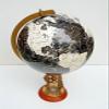 20" Desktop Globe Lion Base Compass Home Decor Black Ocean Globe view 2
