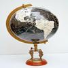 20" Desktop Globe Lion Base Compass Home Decor Black Ocean Globe view 3