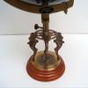 20" Desktop Globe Lion Base Compass Home Decor Black Ocean Globe view 4