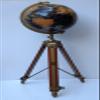 ALFA NAUTICAL 18" Desktop World Globe with Tripod Stand - Educational Globe - Gold, Plastic, Resin Base - Political Map view 3