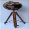 ALFA NAUTICAL 18" Desktop World Globe with Tripod Stand - Educational Globe - Gold, Plastic, Resin Base - Political Map view 4