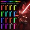 ELESKOCO Smooth Swing Dueling Lightsaber, Infinite RGB Colors Changeable Light Sabers with 16 Sound Fonts & Motion Control | Premium Aluminum Hilt Light Saber for Adults Heavy Duty, Gold view 4