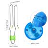 Gejoy 4 Pcs Magic Rail Twirler Kids Retro Toys Light up Magnetic Gyro Wheels Toy Gyroscope Rail Game Classic Vintage Gravity Sensory Toy Gift for Boy Girl(Straight Line Style,Blue, Green) view 2