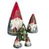 Bagima Christmas Nesting Dolls 5 Pieces of Christmas Matryoshka Christmas Dwarf Collection Dolls Stacking Dolls Ornaments Christmas Decorations (300g with Brush) view 1