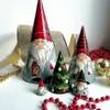 Bagima Christmas Nesting Dolls 5 Pieces of Christmas Matryoshka Christmas Dwarf Collection Dolls Stacking Dolls Ornaments Christmas Decorations (300g with Brush) view 4