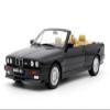 1989 E30 M3 Convertible Diamond Black Metallic Limited Edition to 3000 Pieces Worldwide 1/18 Model Car by Otto Mobile OT1012 view 1