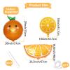 10 Pieces Orange Citrus Balloons Set, Large Cartoon Foil Mylar Fruit Tangerine Clementine Balloons for Little Cutie Birthday Baby Shower Summer Sunny Tropical Citrus Themed Decorations Party Supplies view 2