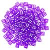 100 Pack Translucent 16mm Game Dice - Choose from 6 Colors! (Purple) view 2