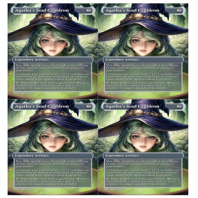 4x | Agatha's Soul Cauldron | Anime | Full Art | Foil or Non-Foil (Non Foil)