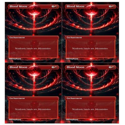 4x | Blood Moon | Anime | Full Art | Foil or Non-Foil (Foil)
