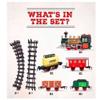 16 PCS Rocky Mountain Train Set with Coal Cart, Tank Carriage, Light & Whistle Sound - 5 Train Cars with 11 Rail Sections view 1