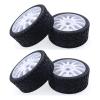 4PCS 1/8 RC Car Rubber Tyres Plastic Wheels for Redcat Team Losi VRX HPI Kyosho HSP Carson Hobao 1/8 Buggy/On-Road Car Modification Accessories view 1