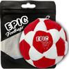 Epic Footbags Deluxe 32 Panel Suede Foot Bag for Adults & Kids, White'n Red view 1
