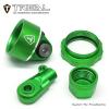 TREAL Aluminum 7075 Shock Cap and Bottom Retainer End Set for Losi 1/4 Promoto-MX Motorcycle(Green) view 2