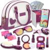 INNOCHEER Little Girls Purse, Kids Toy Purse with Pretend Makeup, Play Purse for Little Girls, Pretend Play Toddler Purse, Birthday Christmas Princess Gifts Toys for Girls 3 4 5 6 7 8 Year Old view 1