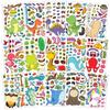 15 Sheets Make Your Own Animal Stickers for Kids Girls Boys Toddlers Create A Face Decal Large Print Pack Custom Waterproof Decals Party Favors Set Craft Sticker Books Supplies view 1