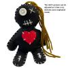 6.2 Handmade Empath Protection Poppet Voodoo Doll, Halloween Decor, Witch Wicca Pagan Altar (Sparkling Ginger Hair) view 2