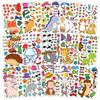 15 Sheets Make Your Own Animal Stickers for Kids Girls Boys Toddlers Face Decal Set Pack Custom Waterproof Decals Party Favors Craft Sticker Books Supplies Decoration Creativity view 1