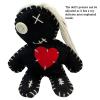 6.2" Handmade Empath Protection Poppet Voodoo Doll, Halloween Decor, Witch Wicca Pagan Altar (Silver Hair) view 4
