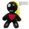 6.2 Handmade Empath Protection Poppet Voodoo Doll, Halloween Decor, Witch Wicca Pagan Altar (Light Golden Blonde Hair) view 3