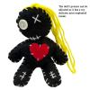 6.2 Handmade Empath Protection Poppet Voodoo Doll, Halloween Decor, Witch Wicca Pagan Altar (Light Golden Blonde Hair) view 4