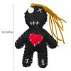 6.2" Handmade Empath Protection Poppet Voodoo Doll, Halloween Decor, Witch Wicca Pagan Altar (Dark Golden Blonde Hair) view 2
