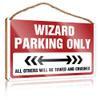 Funny Sign Decor Wizard Parking Only Wooden Sign Funny Hanging Sign Decor Signs (Size : 20X30CM) view 1