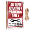 Sign Wooden Hanging 1290 Super Adventure R Parking Only Wooden Sign Restroom Decor Wood Signs for Home Decor (Size : 20X30CM) view 1