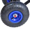 Heavy Duty Kid Wagons for Kids All Terrain Wagon Removable Wooden Wagons, Folding Wagons for Kids Gift, Christmas, Halloween, Back to School (Blue) view 3