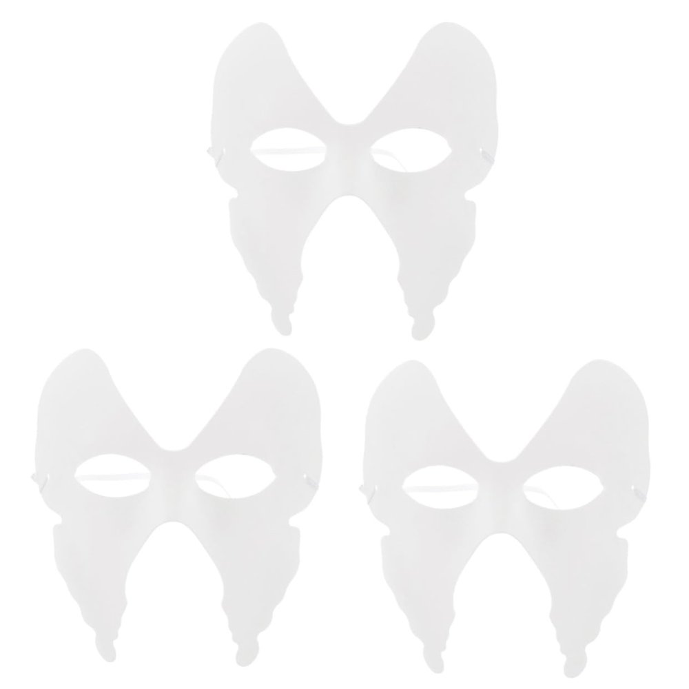 ABOOFAN 18pcs Butterfly Mask Blank Paintable Paper Masquerade Masks for Parties Festivals and for Fashion Shows Weddings and Halloween Decor