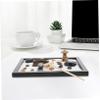 ARTIBETTER Desk Topper The Office Decor Miniture Decoration Sand Table for Desktop Miniature Landscape with Sands Zen Garden Miniature Landscape Stone Ornaments Zen Garden Moss Black view 4