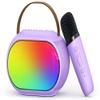 Heroange Karaoke Microphone Machine with 2 Drivers, Toy for Girls Boy Ages 3, 4, 5, 6, 7, 8, 9, 10, 11, 12+ Years Old, Portable Bluetooth Speaker Christmas Birthday Gift for Kids Teens Adults(Purple) view 1