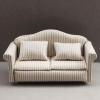 AirAds Dollhouse 1:12 Scale Dollhouse Miniatures Sofas, Beige Stipe (1 Long Sofa) view 1