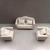 AirAds Dollhouse 1:12 Scale Dollhouse Miniatures Sofas, Beige Stipe (1 Long Sofa) view 2