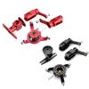 BrewJa Compatible with WLtoys XK K100 K120 K110S V977 V966 RC Helicopter Metal Upgrade Swashplate Blade Clip Rotor Inner Shaft Head DIY Accessory (Color : 04) view 2