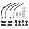 BrewJa 4 Set Hard Leaf Spring Suspension Stainless Steel Bar for 1/10 Crawler Car Axial SCX10 F350 RC4WD D90 TF2 Tamiya Truck view 1
