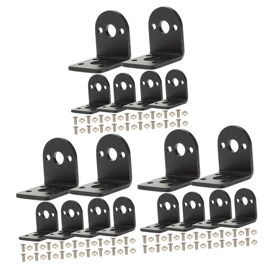 DOITOOL 3sets Motor Mounting Brackets Shaped Motor Holder Precise Mounting for Dc for Installation