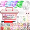 5 Pack Nano Tape Bubbles: Double Sided Elastic Bubbles with Glitter - DIY Stress Relief Toys for Kids & Adults, Party Favors, Classroom Gifts view 1