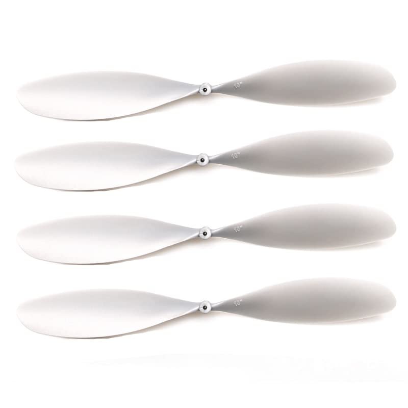 4PCS RC Fixed Wing Drone 6-10Inch Propeller 2-Blade Paddle Shaft Hole 1.5mm Props Compatible with Elastic Rubber Band Powered Aircraft Model (Color : 4pcs 10inch)