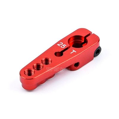 Aluminum Alloy 25T Steering Servo Arm Horn Black/Red/Blue Color for RC Car Crawler Large Torque Digital Coreless Servo Parts (Color : 1pcs arm-18)
