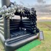 13FT Black Bounce House Castle, PVC Inflatable Jumping Castle with Air Blower, Suitable for Wedding/Birthday/School Activies/Commercial Events(13x13x11.5FT) view 4